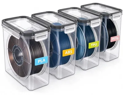 4 Filament-Aufbewahrungsboxen mit Feuchtigkeitsmonitor