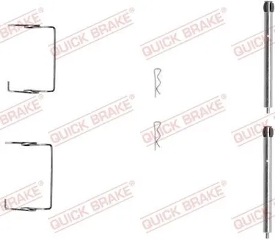 Produktbild von QUICK BRAKE 109-1267 Zubehörsatz Scheibenbremsbelag Hinten für RENAULT ESPACE III (JE0) LAGUNA I (B56, 556) LAGUNA I Grandtour (K56) SAFRANE II (B54)