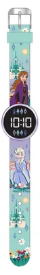 Produktbild von Accutime Frozen Uhr LED rund mit austauschbarer Batterie - Kinderuhr