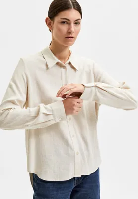 Produktbild von Legere Hemd Bluse Canvas Sommer Oberteil | 42