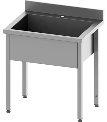 Immagine prodotto di Lavello ECO con una vasca 800x700x850 mm, altezza vasca 400 mm con alzatina, automontante