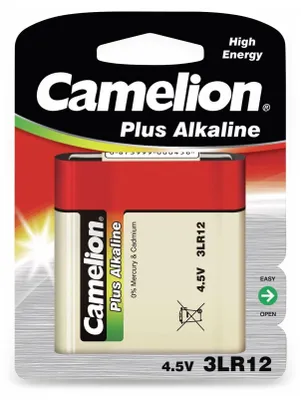 Obrázek produktu pro Camelion 3LR12-BP1, Baterie na jedno použití, 4.5V, Alkalický, 4,5 V, 1 kusů, 84 x 23 x 114 mm