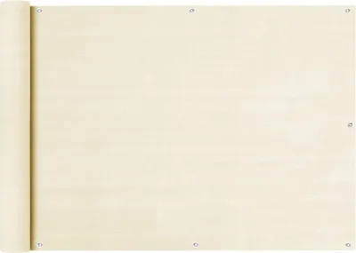 Obrázek produktu pro Balkonová zástěna krémová 75 x 600 cm HDPE