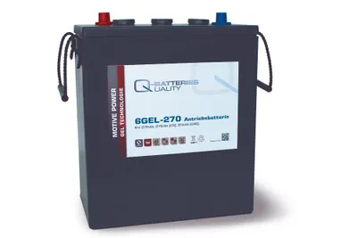 Produktbild von Q-Batteries 6GEL-270 Antriebsbatterie 6V 270Ah (5h) 310 Ah (20h) wartungsfreier Gel-Akku VRLA