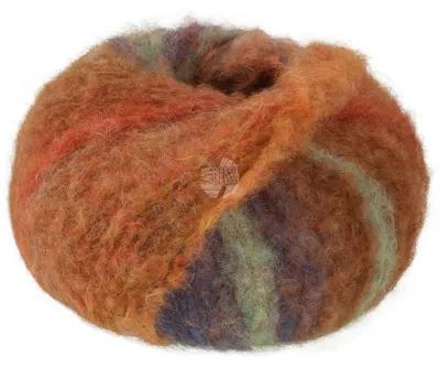 Produktbild von Lana Grossa - Gigante Multi 0104 camel schokobraun orange minttürkis senfgelb ocker graubraun rost