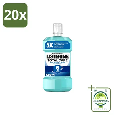 Produktbild von 20 x Listerine Total Care Zahnsteinschutz Mundspülung - 500 ml - Großpackung - 20 Stücke