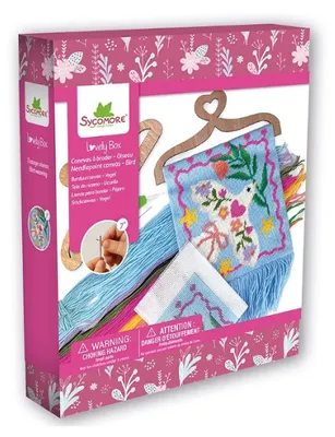Image de Au Sycomore Lovely box - Canevas oiseau