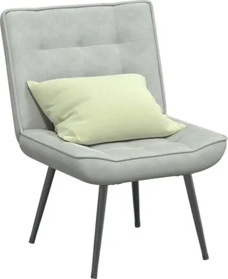 Image de vidaXL Fauteuil relax gris clair 64x74x84 cm velours