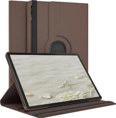 Produktbild von EAZY CASE - Tablet Hülle für Samsung Galaxy Tab S9 FE Plus Schutzhülle, Tablet Case 360° drehbar in Braun