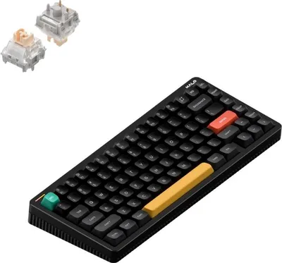 Produktbild von NuPhy Halo75 V2 IO Series Mechanische Gaming-Tastatur Bluetooth/2.4GHz/USB-C - QWERTY US, Obsidian Black / Blush Max