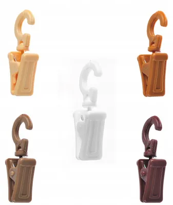 Produktbild von Ranplast Drehbare Gardinenclips für Holzkarnisze, 100 Stück