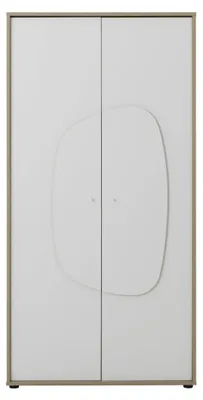 Image de Galipette Armoire 2 portes - bois et blanc