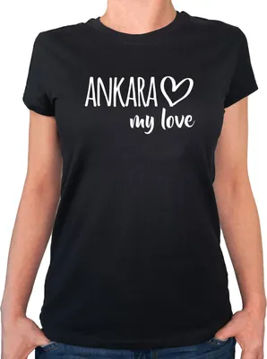 Produktbild von Huuraa Damen T-Shirt Ankara my love M Black Bio Baumwolle Fairtrade Damenshirt Geschenkidee