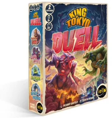 Produktbild von IELLO, King of Tokyo - Duell, Aufregendes Duellspiel um die Vorherrschaft, Fesselnde Monsterkämpfe, Strategisches Würfelspiel, Für 2 Spieler ab 8 Jahren