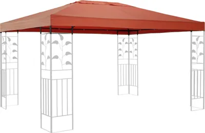 Produktbild von Ersatzdach für Blätter Pavillon 3x4m Pavillondach Terra / Rotorange RAL 2001 Ersatzbezug