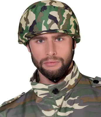 Produktbild von Boland Militär-Helm, Camouflage, verstellbare Größe, Kostüm, Karneval