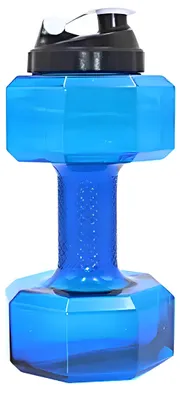 Image de bouteille d'eau de 2,2 litres en forme d'haltère 2 en 1