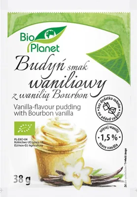 BUDYŃ O SMAKU WANILIOWYM Z WANILIĄ BOURBON BIO 38 g - BIO PLANET
