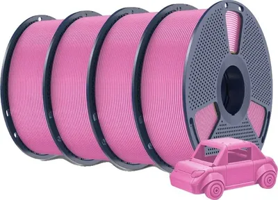 Immagine prodotto di filamento per stampante 3D, alta velocità, superficie opaca, 4 rosa