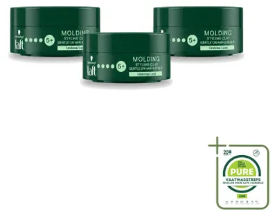 Produktbild von 3 x Taft Molding Styling Clay - Halt 5 - 75 ml - Großpackung - 3 Stücke