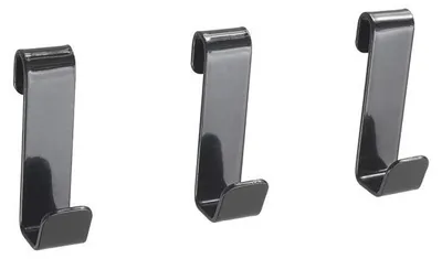 Produktbild von Wandgitter Set 3er Schwarz Mural Line mit Haken - Dekoration, Raumteiler