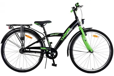 Produktbild von Volare Thombike Kinderfahrrad - Jungen - 26 Zoll - Schwarz Grün - 3 Gänge