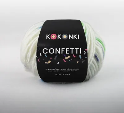Produktbild von Kokonki Confetti 04 Wolle - 90m, , Großartig für Strickprojekte
