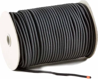 Produktbild von Expanderseil schwarz 4mm, Spanngummi aus nylonumflochtenem Paragummi