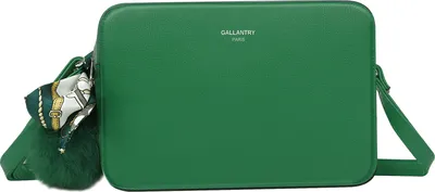 Produktbild von Gallantry, Damen-Umhängetasche mit Bommel & Schal, Grün