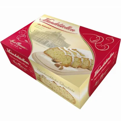 Zdjęcie produktu dla Emil Reimann stollen migdałowy z kawałkami migdałów i cukrem pudrem 500g