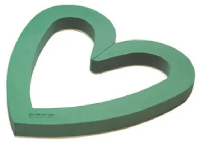 Produktbild von OASIS Steckschaum BIOLINE Vacufix Herzen Offen 60cm Steckmasse Steckschwamm - 2 Stück