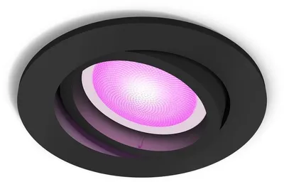 Produktbild von Philips Hue White and Color ambiance Centura Einbauspot, Bluetooth/Zigbee, Schwarz, LED, Multi, 2000 K, 6500 K