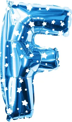 Produktbild von Oblique Unique Folien Luftballon Buchstabe F Kinder Geburtstag Baby Shower Party Deko Ballon - blau