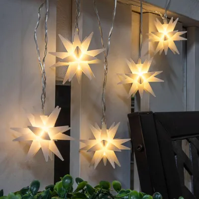 Produktbild von LED Lichterkette mit 5 Sternen Beleuchtung Weihnachten Innen Außen