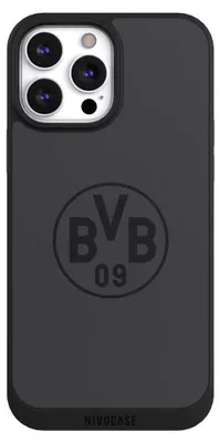 Produktbild von NIVOCASE Handyhülle für Apple iPhone 13 Pro Max  Hülle NIVOpure Case Schwarz BVB Borussia Dortmund Logo