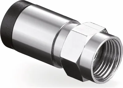 Produktbild von S-Impuls IEC-Kupplung auf F-Stecker, Metall, 1 Stk.