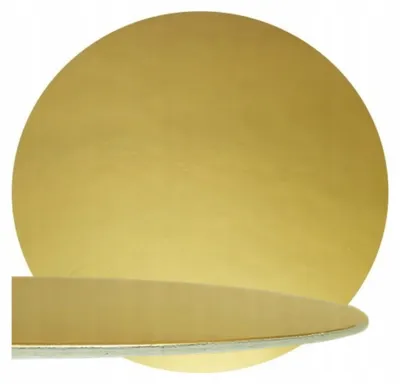 Produktbild von Elhandel Runde Dicke Tortenunterlage Gold 26cm Stabil