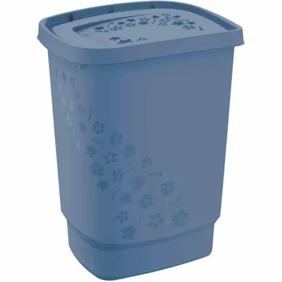 Produktbild von Rotho Blumen Wäschesammler 44,7x34,7x60,5 cm 55l Horizontblau