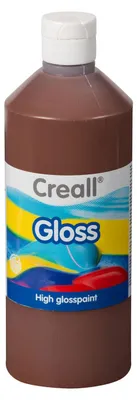 Imagen del producto de Creall Gloss, pintura brillante, color marrón, 500 ml