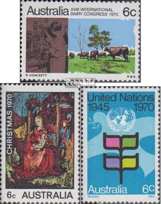 Produktbild von Briefmarken Australien 1970 Mi 452,453,454 (kompl.Ausg.) postfrisch Kongress