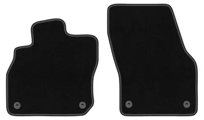 Image de Tapis avant en moquette pour Cupra Terramar 2024- (SUV) – 2 pièces, noirs, sur mesure – Wielganizator BASIC