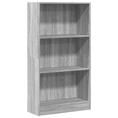 Image de vidaXL Bibliothèque Gris Sonoma 60x24x109 cm Matériau dérivé du bois