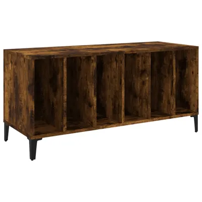 A wooden cabinet with multiple compartments.