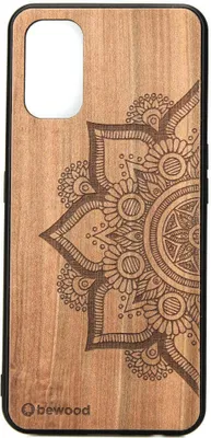 Produktbild von Holzhülle Bewood für Realme 7 Pro Mandala Apfelbaum