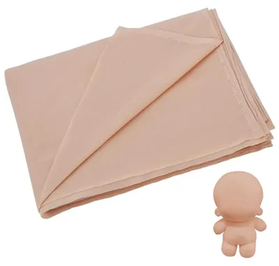 Obrázok produktu pre Poppenstof, 2,18 metra – farba pokožky, plyšová textúra – polyesterová tkanina – na šitie oblečenia – kreatívne doplnky – šírka 1,5 metra