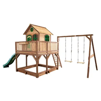 Produktbild von Axi Playhouse Liam 277 x 613 x 291 cm Holz Natur Grün