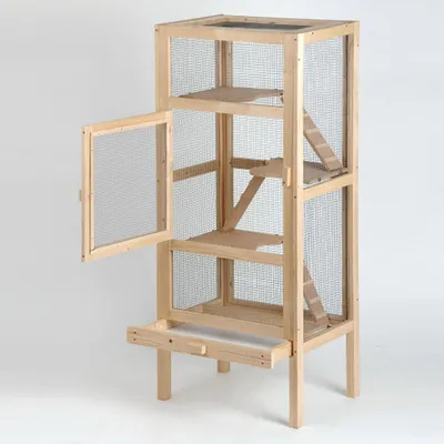 Produktbild von Rohrschneider Nagervoliere Woody Kleintierkäfig Nagerkäfig Chinchilla