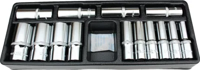 Produktbild von 14-teiliger Stecknuss Satz aus Cr-V Stahl, 1/2 Zoll, 10-32mm