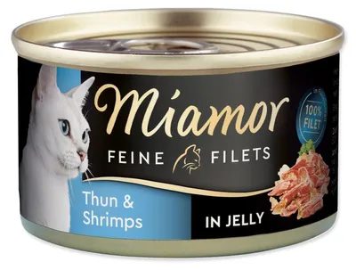 Produktbild von Miamor Feine Filets Adult Thunfisch mit Garnelen in Gelee 100g