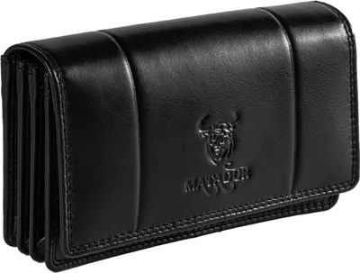 Produktbild von MATADOR VENEDIG Leder Damen Geldtasche Geldbeutel RFID Schwarz